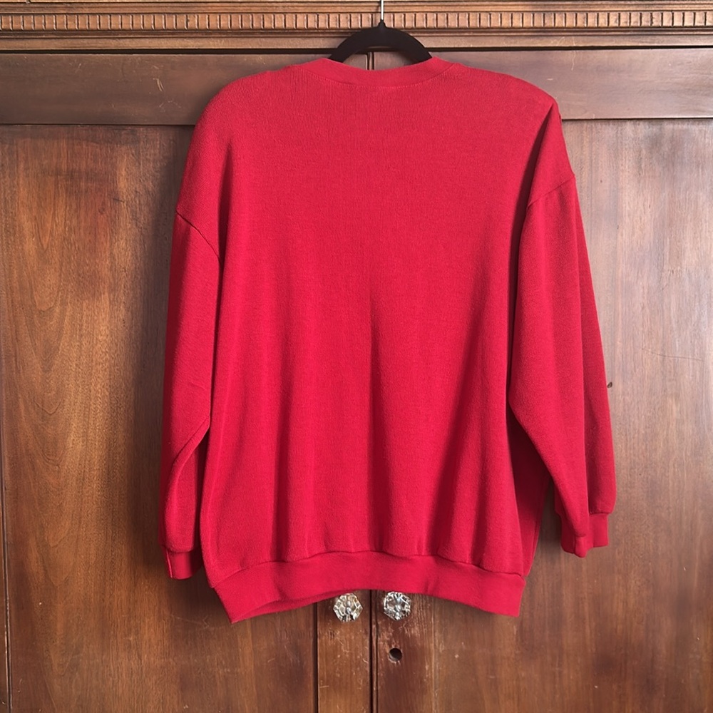 80s Fringed Studded Sweatshirt L/XL - Picture 2 of 8